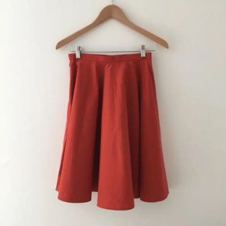 ボールジィ(Ballsey)のトゥモローランド BALLSEY ボールジー スカート/レッド 赤 36 美品(ひざ丈スカート)