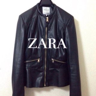 ザラ(ZARA)の新品♡ペプラムライダースジャケット(ライダースジャケット)