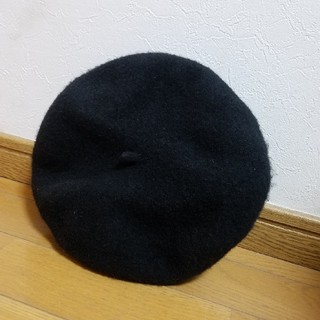 ムジルシリョウヒン(MUJI (無印良品))の無印　黒ベレー帽(ハンチング/ベレー帽)