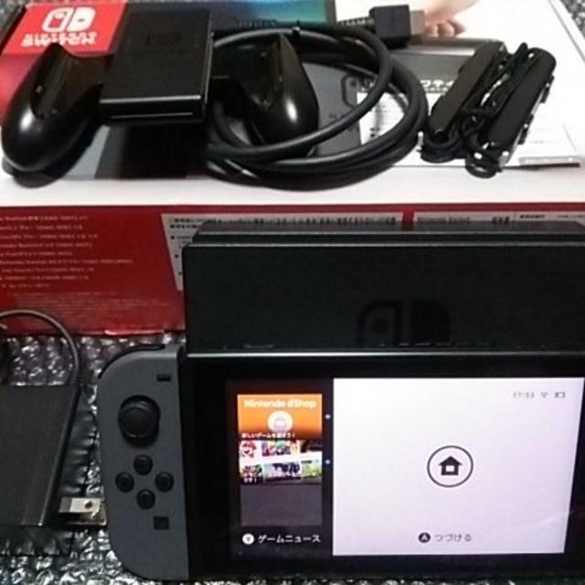 【良品】ニンテンドースイッチ 本体 Joy-con グレー 動作確認済