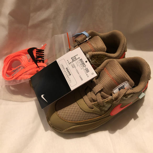 NIKE(ナイキ)のNIKE off white The Ten Air Max 90 キッズ15 キッズ/ベビー/マタニティのキッズ靴/シューズ(15cm~)(スニーカー)の商品写真