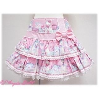 アンジェリックプリティー(Angelic Pretty)の【新品】Angelic Pretty♡Fancy Boxスカート(ピンク)(ひざ丈スカート)