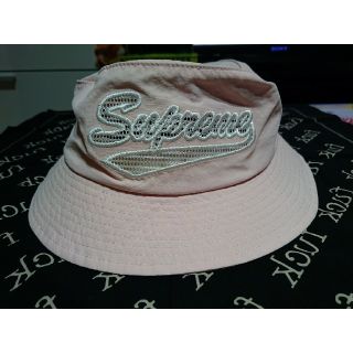 シュプリーム(Supreme)のsupreme バケット ピンク pink(ハット)