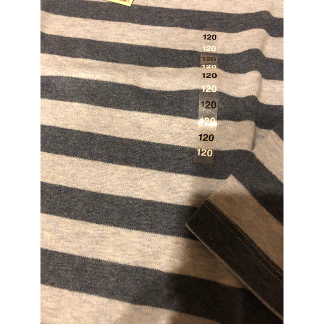 MUJI (無印良品)(ムジルシリョウヒン)の新品 無印良品 キッズ長袖Ｔシャツ 120 キッズ/ベビー/マタニティのキッズ服男の子用(90cm~)(Tシャツ/カットソー)の商品写真