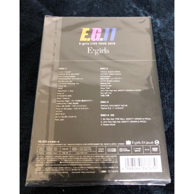 E-girls(イーガールズ)のE.G.11 E-girls LIVE TOUR 2018【初回生産限定盤】 エンタメ/ホビーのDVD/ブルーレイ(ミュージック)の商品写真