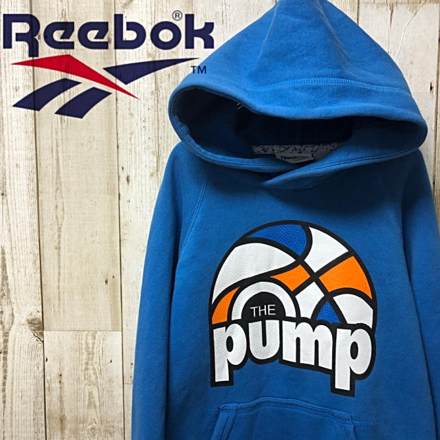 Reebok(リーボック)の【激レア】Reebok リーボック プルオーバー  パーカー pump ロゴ メンズのトップス(パーカー)の商品写真