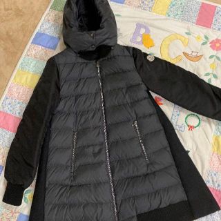 モンクレール(MONCLER)のモンクレール キッズ14A Blois チャコールグレー　＆　黒(ダウンジャケット)