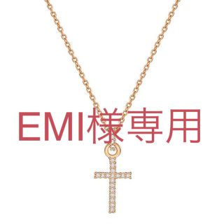 スワロフスキー(SWAROVSKI)のスワロフスキー クロス ネックレス ローズゴールド(ネックレス)