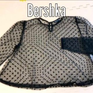 ベルシュカ(Bershka)の【最安値】Bershka ドット柄 シースルー トップス☆送料込み(シャツ/ブラウス(長袖/七分))