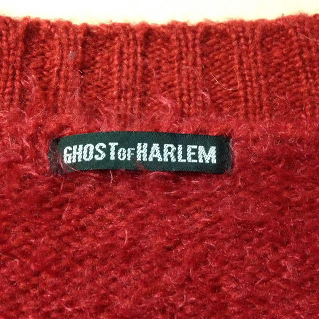 GHOST OF HARLEM(ゴーストオブハーレム)の真っ赤なロングニットカーディガン レディースのトップス(カーディガン)の商品写真