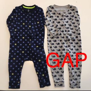 ベビーギャップ(babyGAP)の【Baby  GAP】カバーオール２枚セット(カバーオール)