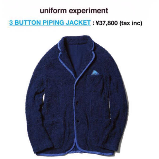 uniform experiment(ユニフォームエクスペリメント)のuniform experiment 14ss 3ボタン パイピング ジャケット メンズのジャケット/アウター(その他)の商品写真