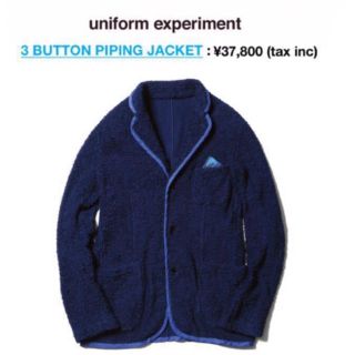 ユニフォームエクスペリメント(uniform experiment)のuniform experiment 14ss 3ボタン パイピング ジャケット(その他)