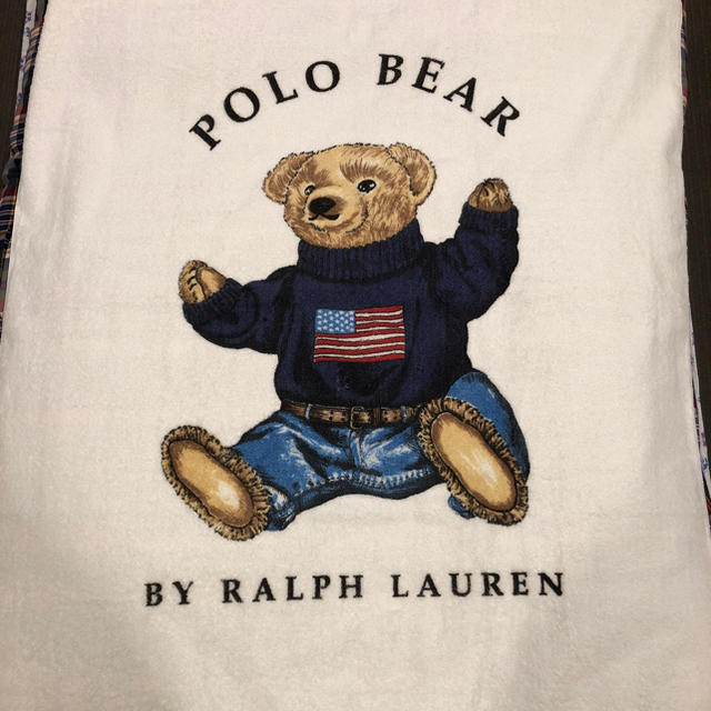 POLO BEAR 大判バスタオル ブランケット タオル USA製-