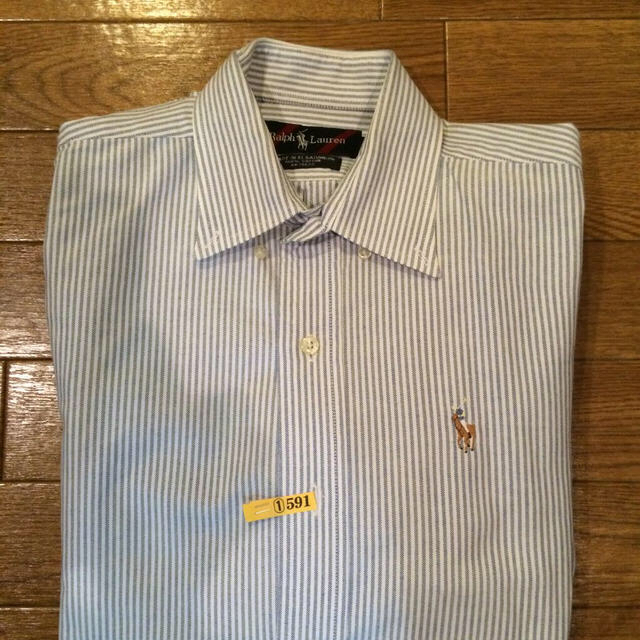 Ralph Lauren(ラルフローレン)のラルフローレン♡メンズストライプシャツ レディースのトップス(シャツ/ブラウス(長袖/七分))の商品写真