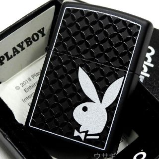 プレイボーイ(PLAYBOY)の送料無料☆zippo☆PLAYBOY☆トレードマーク☆ブラック＆ホワイト☆ジッポ(タバコグッズ)