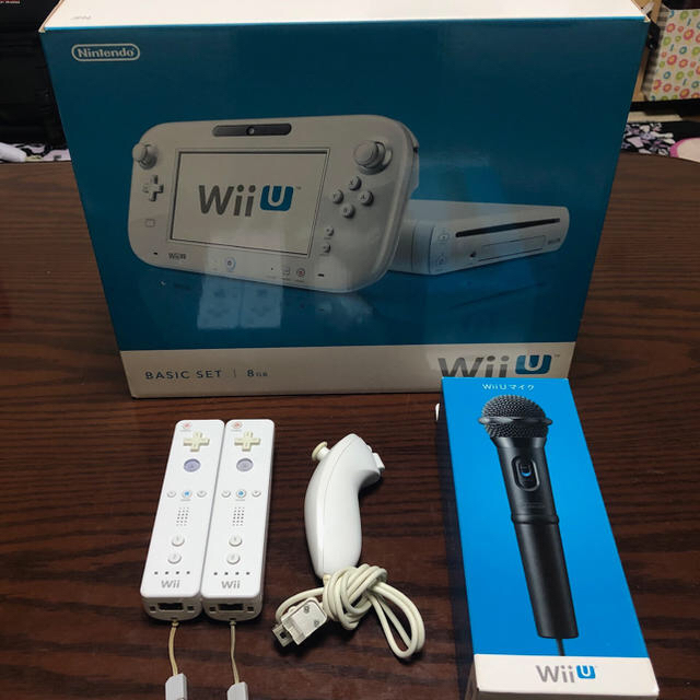 WiiU全部セット + マイク コントローラー ヌンチャク 付き - mebelomsk.com