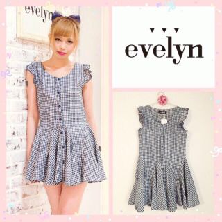 エブリン(evelyn)のevelyn♡新品タグ付ギンガムワンピ(ミニワンピース)