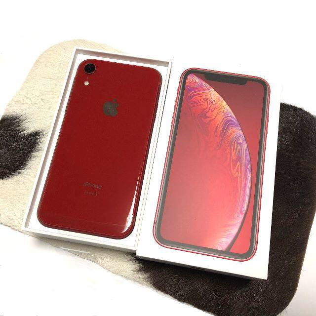 iPhoneXR 64GB RED 赤　simフリー新品未使用　一括購入済み　②