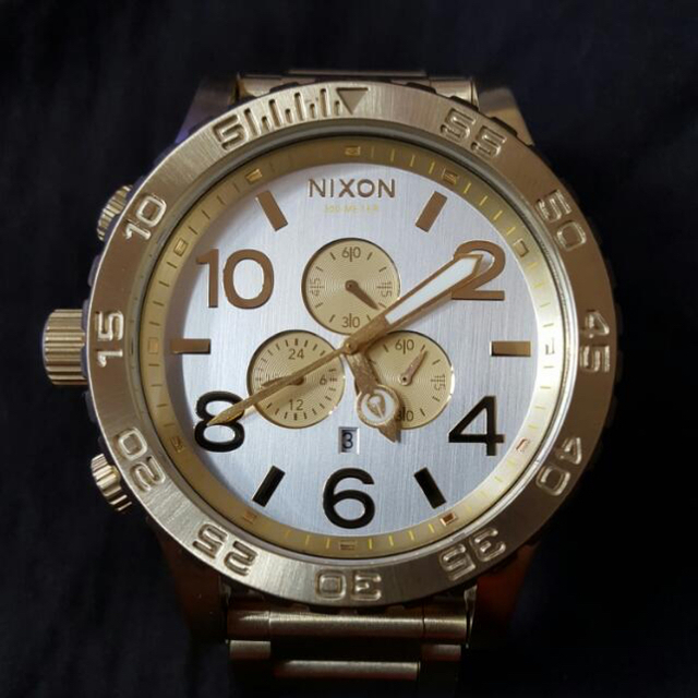 NIXON(ニクソン)のNIXON 51-30 CHRONO CHAMPAGNE GOLD 新品 メンズの時計(腕時計(アナログ))の商品写真