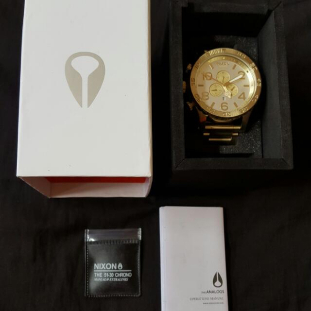 NIXON(ニクソン)のNIXON 51-30 CHRONO CHAMPAGNE GOLD 新品 メンズの時計(腕時計(アナログ))の商品写真