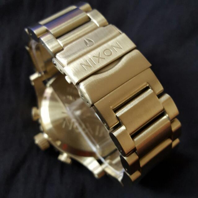 新着ランキング NIXON 42-20 CHRONO CHAMPAGNE GOLD SILVER