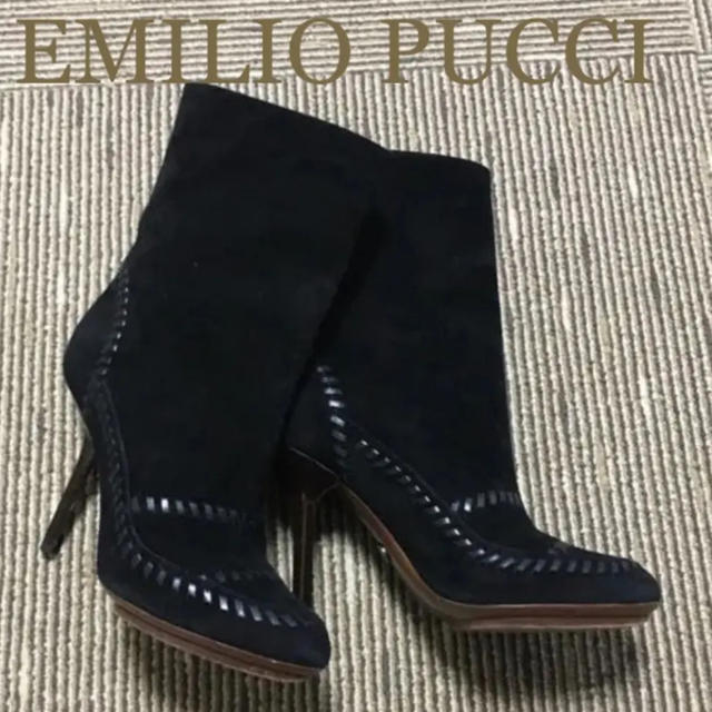 EMILIO PUCCI(エミリオプッチ)の★美品★ステッチが可愛いエミリオプッチのブーツ♡ レディースの靴/シューズ(ブーツ)の商品写真