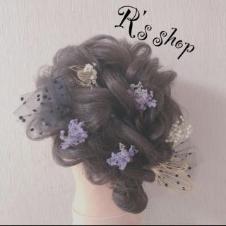 ドライフラワー ヘッドドレス(ヘアアクセサリー)