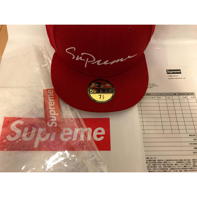 supreme classic script newera 18AW 7-3/8 気質アップ www.gold-and