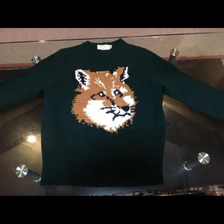 メゾンキツネ(MAISON KITSUNE')のメゾンキツネ♡ニット♡フォックスヘッド♡レディース最終値下げ(ニット/セーター)