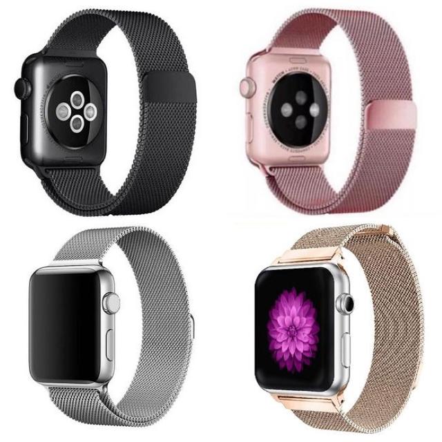 Apple Watch バンド　45　純正　ゴールド ミラネーゼループ アップル