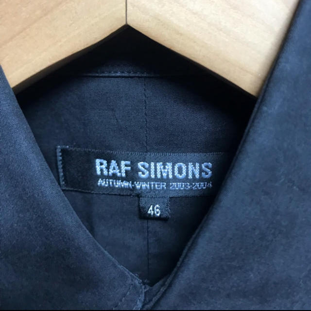 RAF SIMONS(ラフシモンズ)のRAF SIMONS ラフシモンズ シャツ ブラック メンズのトップス(シャツ)の商品写真