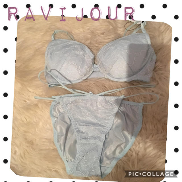 Ravijour(ラヴィジュール)のラヴィジュール 春 パステルカラー×レース ブラ ショーツ E65〜70  レディースの下着/アンダーウェア(ブラ&ショーツセット)の商品写真