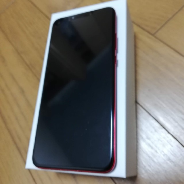 スマホ/家電/カメラファーウェイ　赤色　レッド　nova3　美品