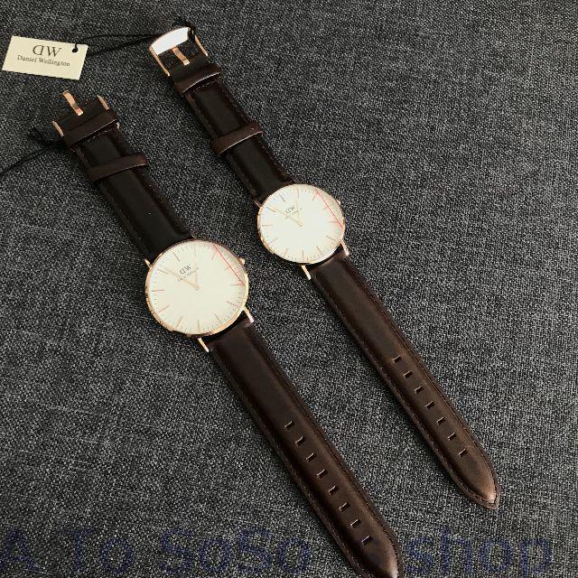 Daniel Wellington(ダニエルウェリントン)のDW　☆2本セット　ダークブラウン　ペアウォッチ　BRISTOL メンズの時計(腕時計(アナログ))の商品写真