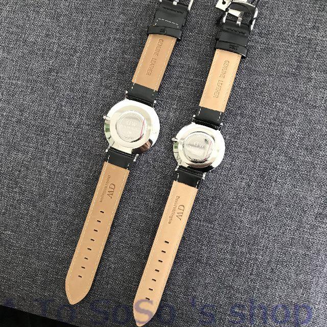 Daniel Wellington(ダニエルウェリントン)の☆DW　2本セット　ペアウォッチ　 シンプル 　メンズ レディース　シルバー メンズの時計(腕時計(アナログ))の商品写真