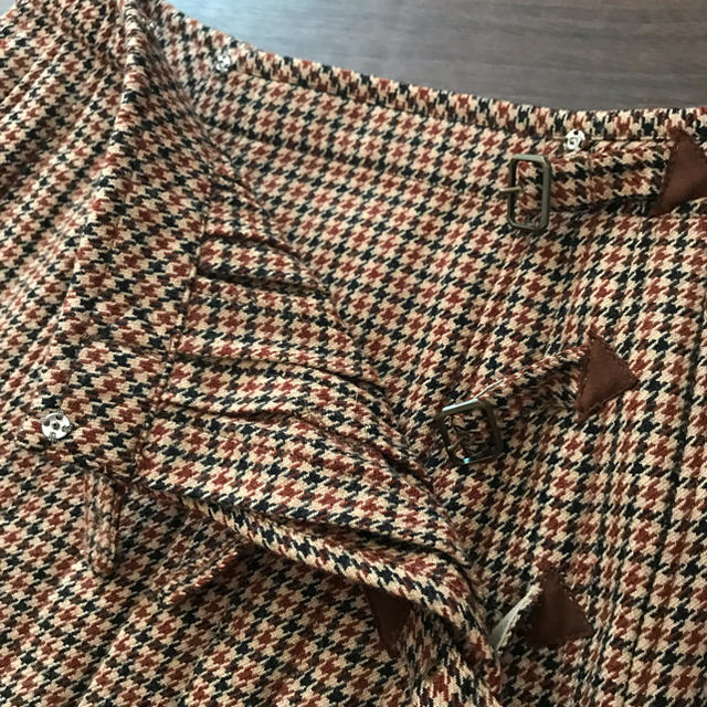 BURBERRY - 中古美品♡A.O.(アツキオオニシ)千鳥格子ラッププリーツ
