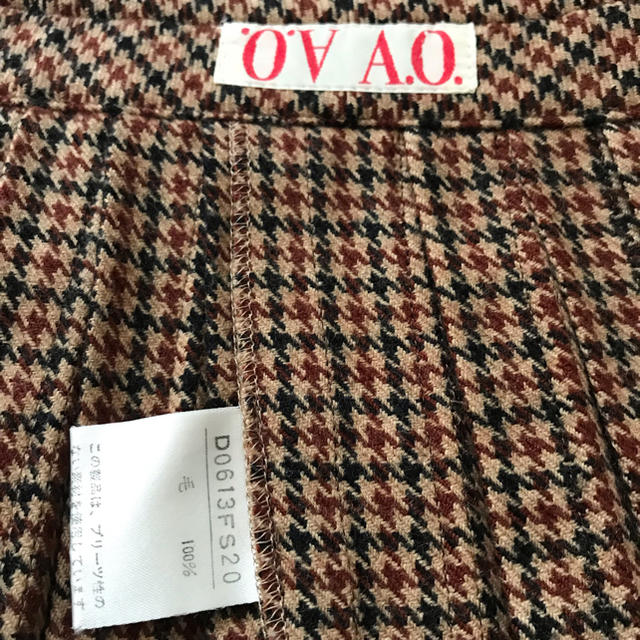 BURBERRY - 中古美品♡A.O.(アツキオオニシ)千鳥格子ラッププリーツ