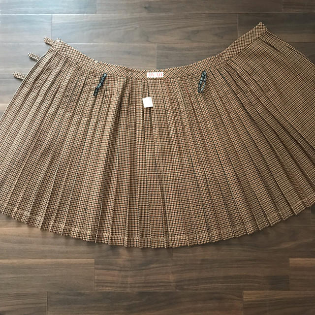BURBERRY - 中古美品♡A.O.(アツキオオニシ)千鳥格子ラッププリーツ