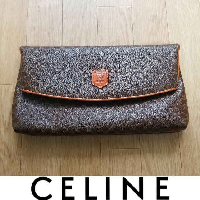 celine(セリーヌ)のCELINE セリーヌ マカダム柄 クラッチバッグ レディースのバッグ(ハンドバッグ)の商品写真