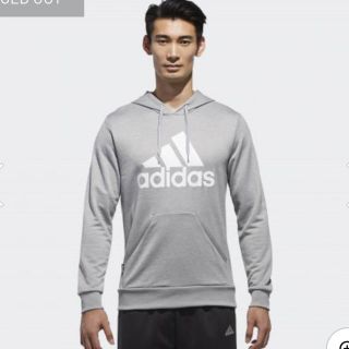 アディダス(adidas)のadidas M ESSENTIALS ライトスウェットパーカー (裏毛)(パーカー)