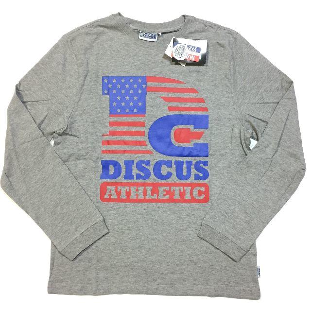 DISCUS(ディスカス)の新品　１４　Ｌサイズ　DISCUS　ディスカス　ロンＴ　長袖Tシャツ　星条旗 メンズのトップス(Tシャツ/カットソー(七分/長袖))の商品写真