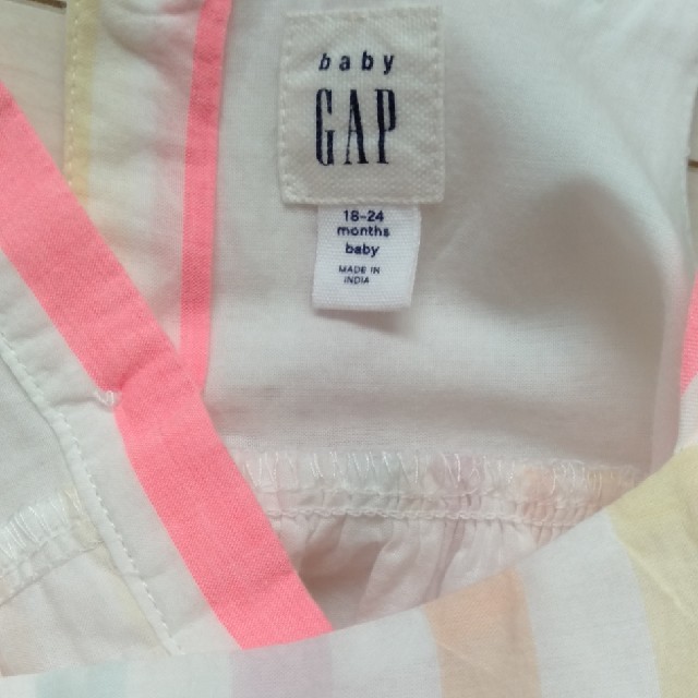 babyGAP(ベビーギャップ)のbabygap　パステルカラートップスセット キッズ/ベビー/マタニティのキッズ服女の子用(90cm~)(Tシャツ/カットソー)の商品写真