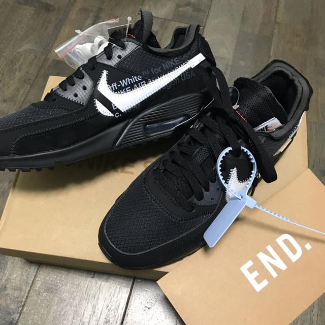 NIKE OFF-WHITE THE 10 Air Max 90 Black