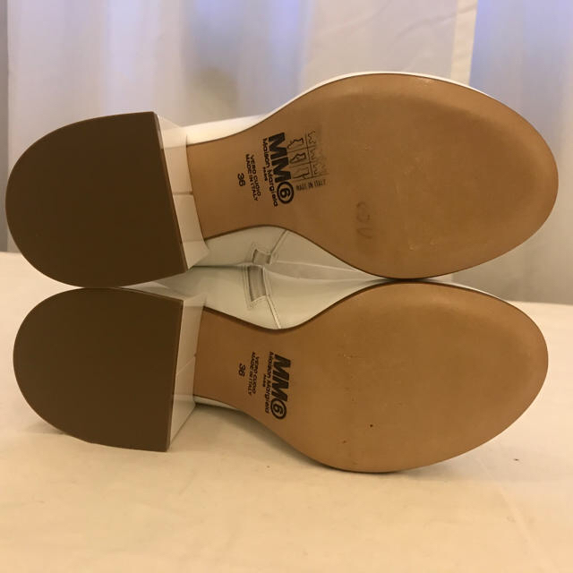 MM6 ショートブーツ 希少 パテント白MaisonMartinMargiela | www