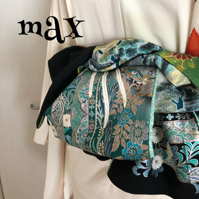 兵児帯 黒 半幅 ハンドメイド  大人用 MAX レディースの水着/浴衣(帯)の商品写真