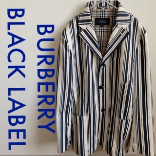 バーバリーブラックレーベル(BURBERRY BLACK LABEL)のBURBERRY BLACK LABEL ストライプ ジャケット(テーラードジャケット)