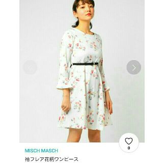 ミッシュマッシュ(MISCH MASCH)の[専用です！]　ミッシュマッシュ 袖フレア花柄ワンピース (ひざ丈ワンピース)