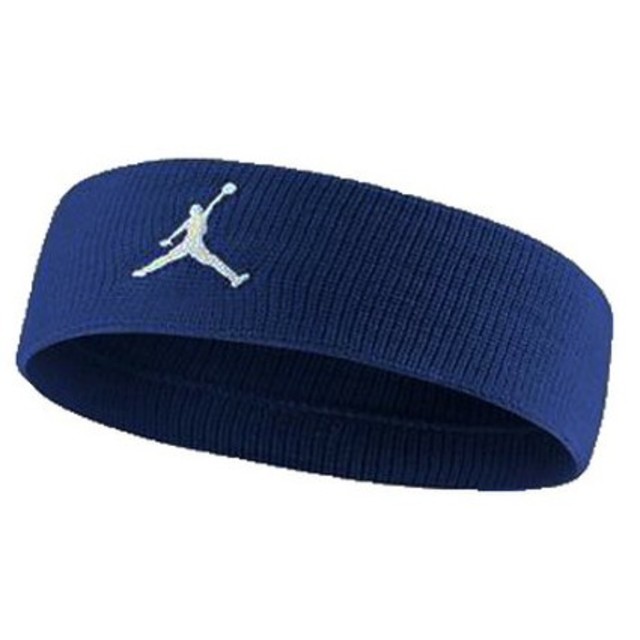 NIKE(ナイキ)の新品 NIKE jordan basketball head band ブルー紺 レディースのヘアアクセサリー(ヘアバンド)の商品写真