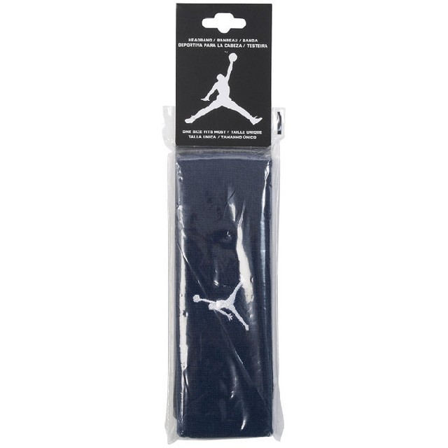 NIKE(ナイキ)の新品 NIKE jordan basketball head band ブルー紺 レディースのヘアアクセサリー(ヘアバンド)の商品写真